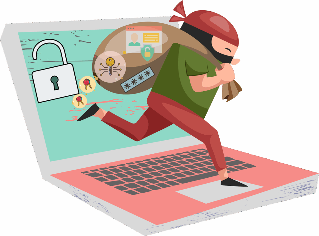 Free cybersecurity computer security hacking vector